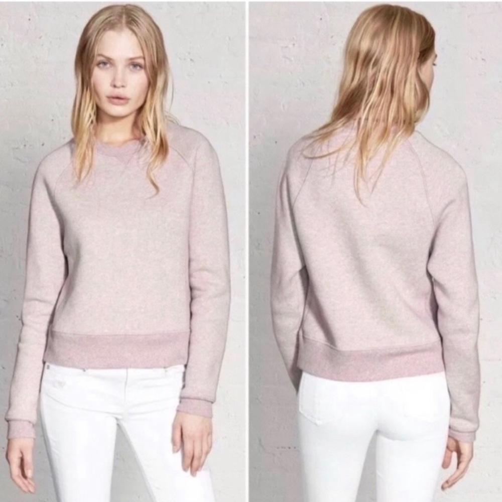 Rag & Bone Langford crew sweatshirt antique rose